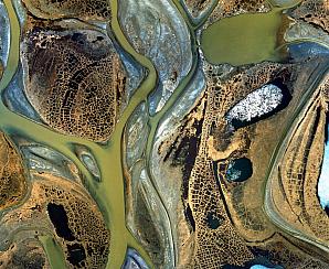 river delta from above